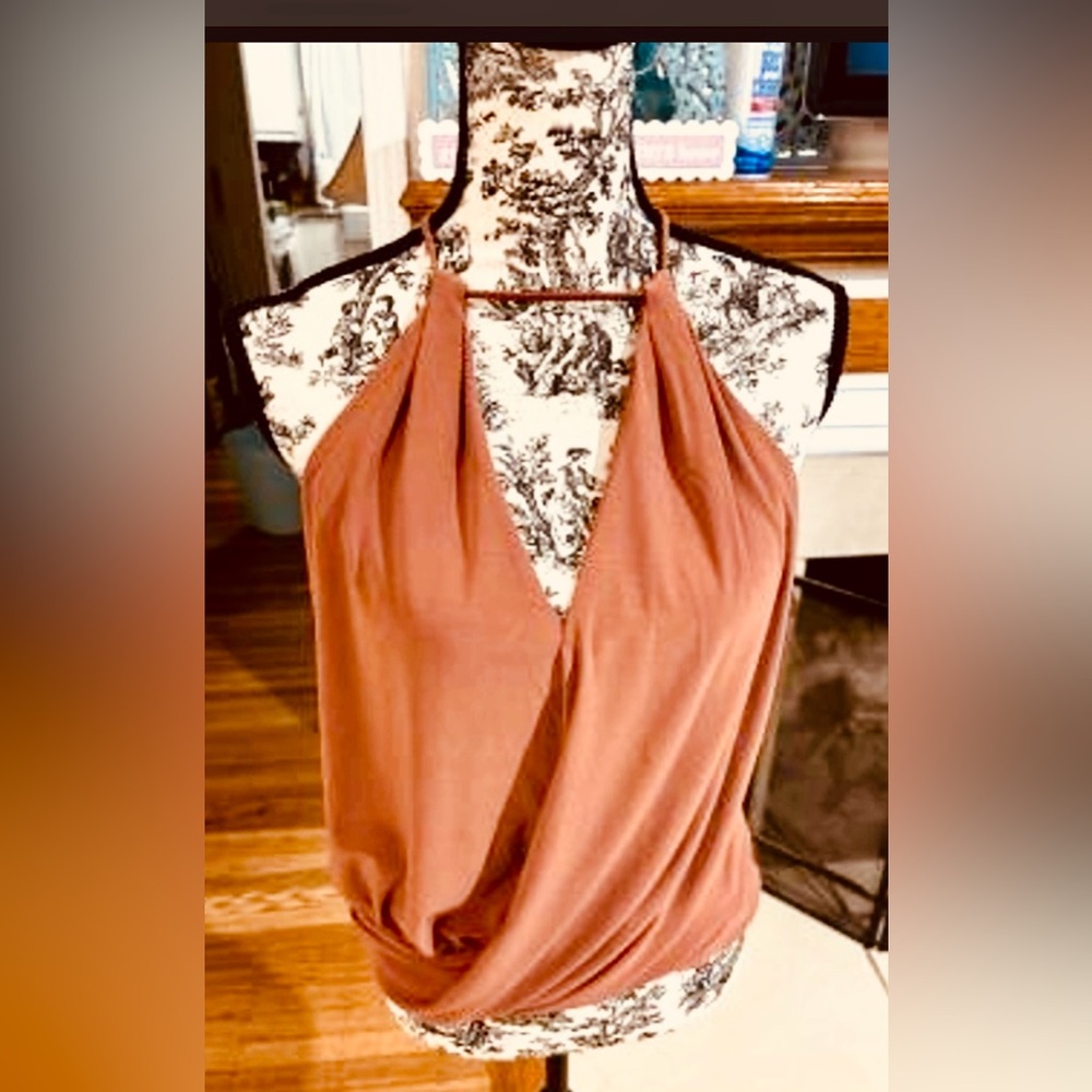 Express Rust Halter Top